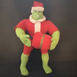 Marvel 2003 Kellytoy Plush Holiday Themed Version of the Incredible Hulk